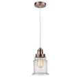 thumbnail image 1 of Innovations 100AC-10W-2H-AC-G184 Canton 1 Light 11.25 inch Mini Pendant, Antique Copper, 1 of 1