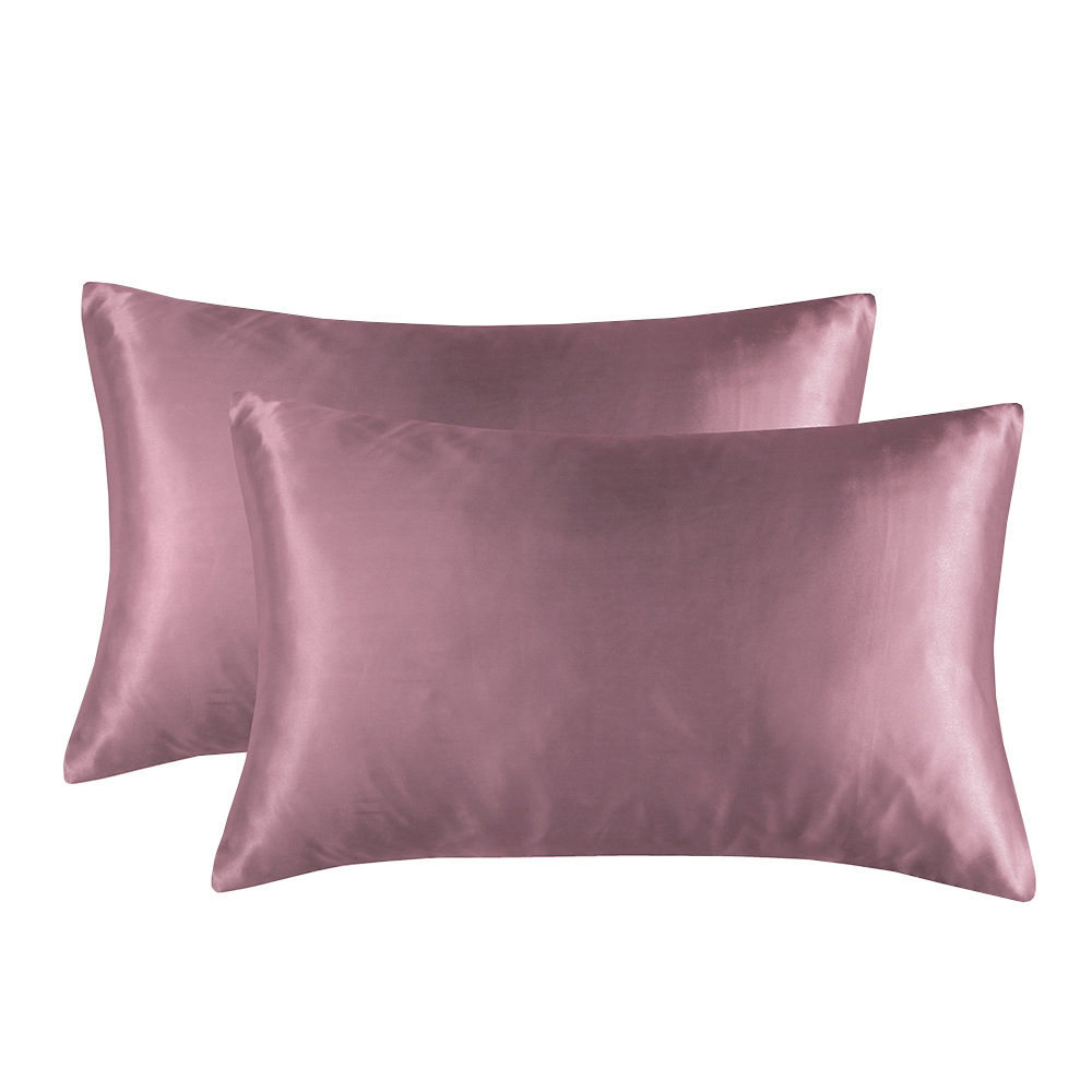 Yipa Silk Satin Pillowcase for Hair and Skin (Powder, 20 x 40 Inch