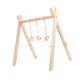 thumbnail image 1 of Gimnasio moderno de juego de madera con juguetes colgantes, fácil de ensamblar y limpiar, actividades de marco de madera para niñas, 1 of 9