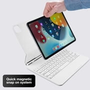 Designed for iPad Pro 13-inch (M5/M4, 2025/2024) - Compatible with Magic Keyboard Case Magnetic Keyboard with Multi-Touch Trackpad, Backlit, Comfortable Typing - White