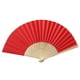 thumbnail image 2 of Pattern Folding Dance Wedding Party Lace Silk Folding Hand Held Solid Color Fan, 2 of 2