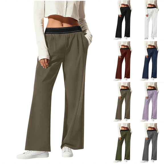 Womens Dress Pants Lightweight High Waisted Quick Dry Trousers Sun Protection Stretch Office Casual Work Yoga Travel Pants Slacks S-2XL