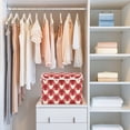 thumbnail image 6 of Red Plaids Beige Hearts Valentine Foldable Storage Bins with Lids Handles Collapsible Storage Containers Tote Boxes 16.5 x 12.6 x 11.8 inches, 6 of 7