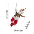 thumbnail image 3 of Climbing Santa with Music, Electric Santa Climbing Rope Decoration, Novelty Climbing Santa Claus on Rope, Battery Operated, Climbs Up and Down, Christmas Holiday Decoration Gift, 3 of 8