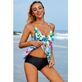 thumbnail image 3 of Attraco Women Fashion Tankini Set Swimwear Swim Sets Spaghetti Strap V Neck Bathing Suit, 3 of 7