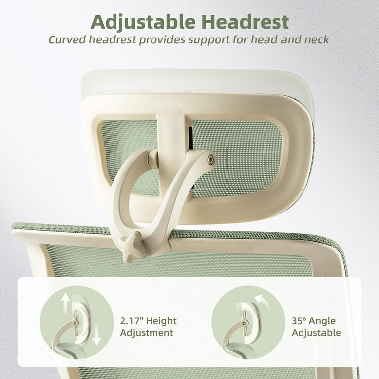 Hforesty Ergonomic Office Chair, Foldable with Footrest Hforesty Ergonomic Office Chair, Foldable with Footrest