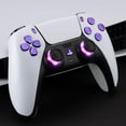 thumbnail image 4 of eXtremeRate Multi-Colors Luminated D-pad Thumbstick Option Face Buttons Chameleon Purple Blue Classical Symbols Buttons LED Kit for PS5 Controller, 4 of 9