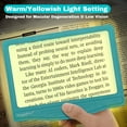 thumbnail image 6 of MAGNIPROS Patented 5X Large Ultra-Bright LED Page Magnifier with Anti-Glare Lens & 3 Dimmable Color Light Modes – Ideal for Reading Fine Print, Books, Newspapers, 6 of 12
