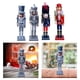 thumbnail image 1 of 4 Piezas 30 Cm Estatuilla De Cascanueces Festival Adorno Navideño Estilo C Soledad Figurita de Cascanueces, 1 of 10