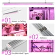 thumbnail image 2 of Sunway Lighting 27W T8 3FT LED Grow Light For plant,Linkable LED Plant Light Fixtures Full Spectrum,3-Timing modes(9h/12h/15h),4-Pack, 2 of 10