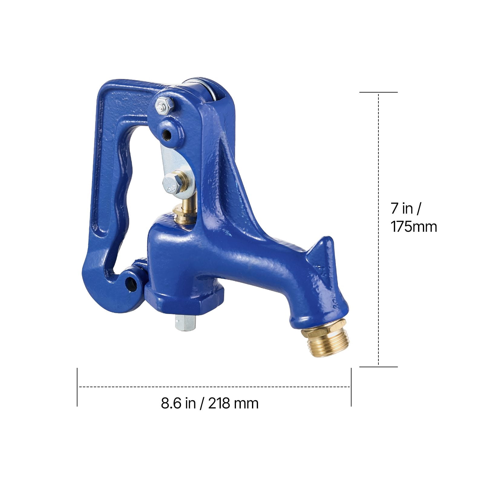 Frost-Proof Yard Hydrant Head 3/4" Hose Coupling 1" NPT Cast Iron for Garden Car Wash Livestock