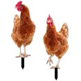 thumbnail image 1 of Milisten 2Ud Stakes De Gallina Para Césped En Acrílico Marrón Con Punta Para Exterior, 1 of 7
