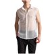 thumbnail image 2 of Camiseta sin mangas con cuello vuelto para hombre, informal, a la moda, lisa, sin mangas, con botones, blusa de poliéster con encaje., 2 of 5
