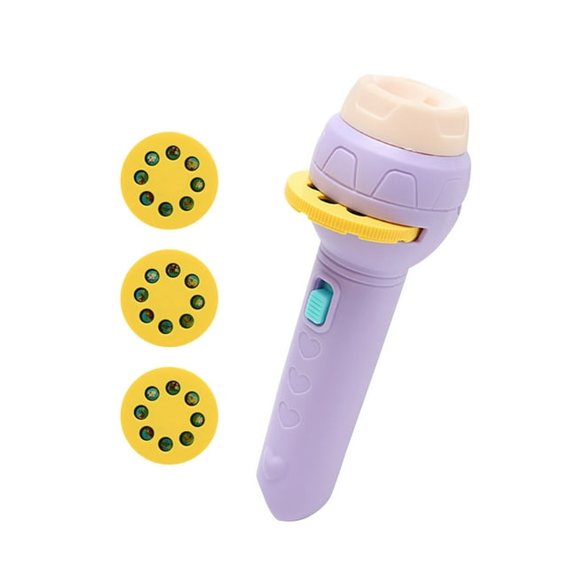 Meitianfacai Early Childhood Educational Picture Projection Slide Luminous Flashlight