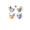 thumbnail image 3 of Adhesivo de pared con acuarela para tazas de té, PVC, extraíble, 30 x 90 cm, 3 of 4