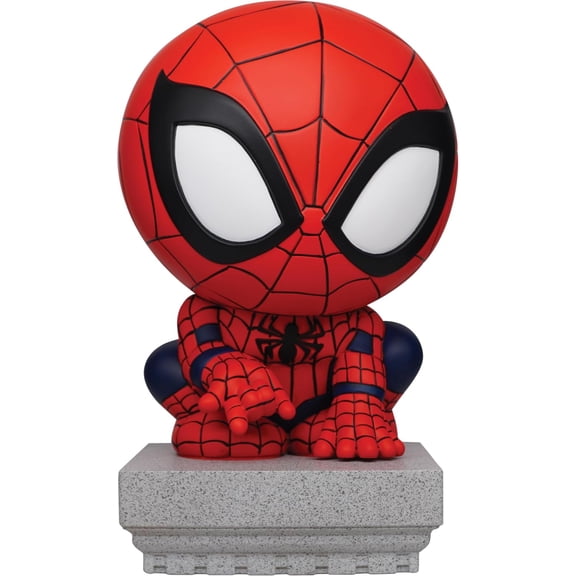Monogram Spider-Man Crouching PVC Vinyl Figural Coin Bank Spiderman