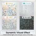 thumbnail image 5 of DOWELL Window Privacy Film, Rainbow Window Film, Decorative Stained Glass Window Clings, Static Cling Window Sticker, Non-Adhesive Window Decals for Home UV Protection, 35.4 x 118 inches, 5 of 9
