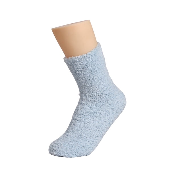Women's Solid Color 1 Pair Plush Socks Winter Solid Color Thickened Floor Sleeping Plush Socks