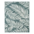 thumbnail image 2 of Unique Loom Outdoor Botanical Collection Area Rug - Palm (7' 10" x 10' Rectangle Teal/Ivory), 2 of 6