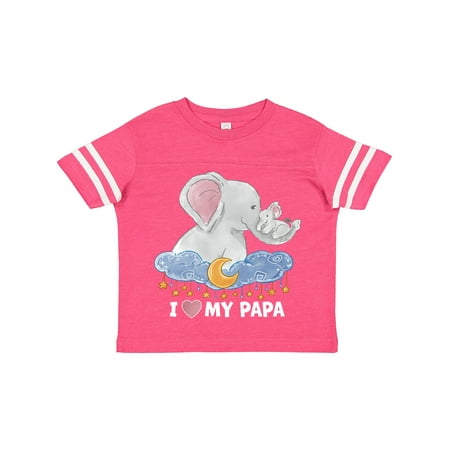 

Inktastic I Love My Papa Cute Elephants with Moon and Stars Gift Toddler Boy or Toddler Girl T-Shirt