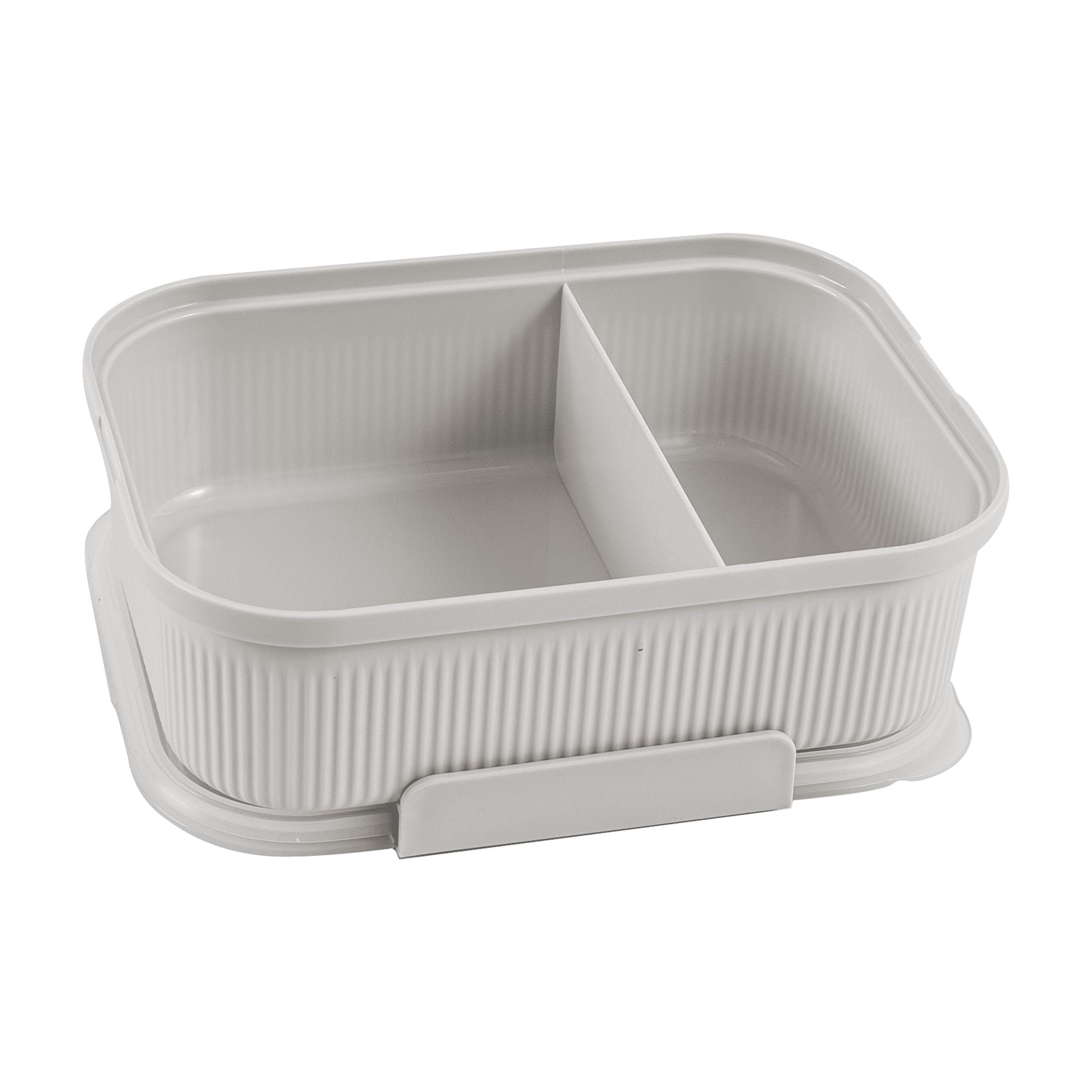 Mainstays Rectangle Gray BPA Free Food Storage Container with Airtight Seal, 47oz Capacity