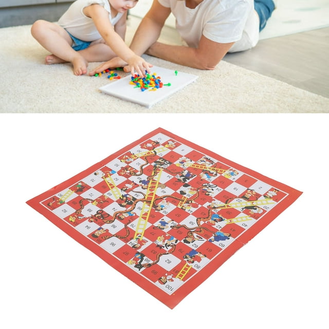 Snake and Ladder Chess, Board Game for Kids Enhance Relationship Easy Carry for Travel