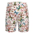 thumbnail image 6 of Wukai Watercolor Floral With Butterflies Print Beach Trunks with Compression Liner Swimsuit Quick Dry Beach Sports Shorts with Pocket-Large, 6 of 8