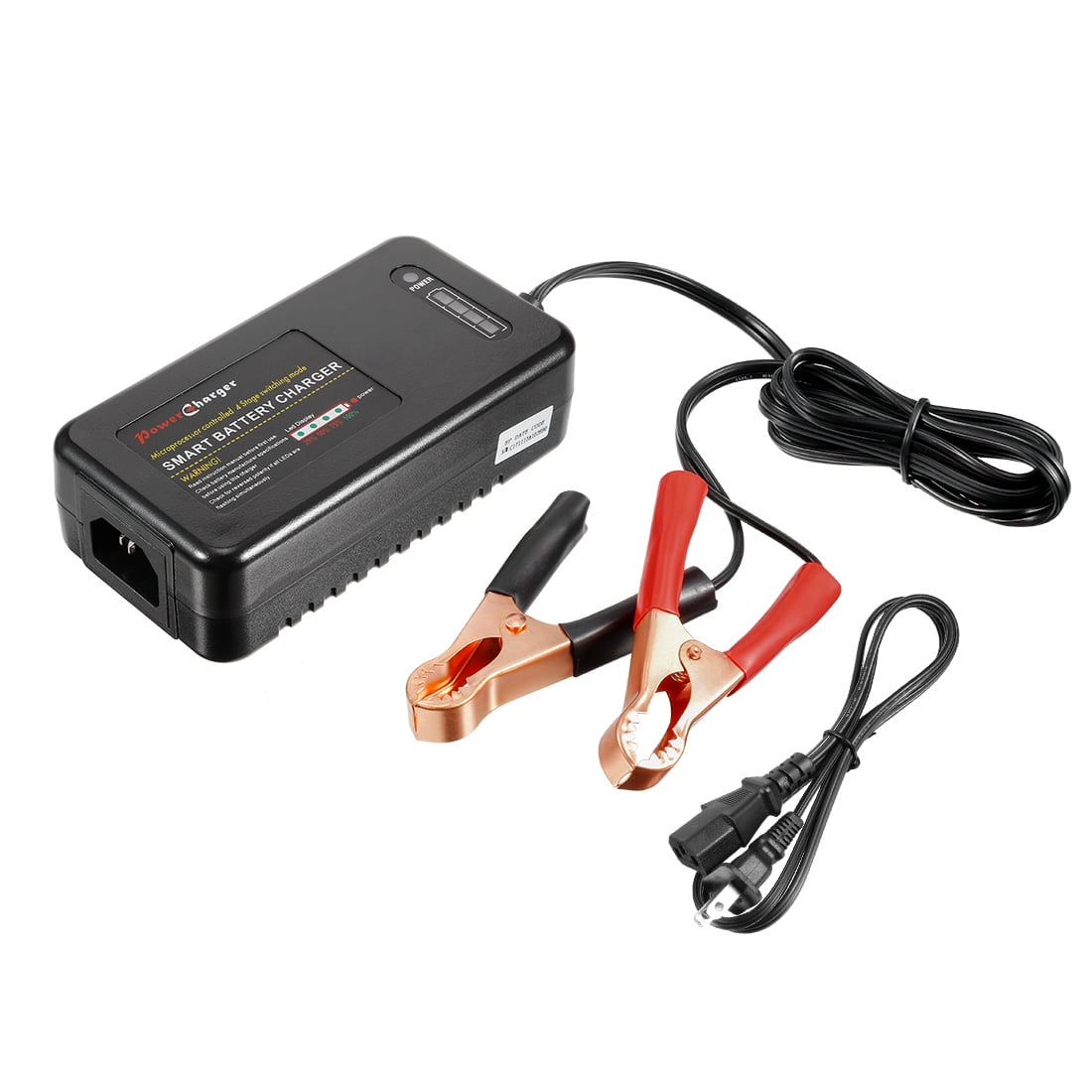 12V 4.0A Smart Battery Charger 4Stage with 2 Pin US Plug for VRLA