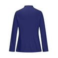 thumbnail image 5 of tklpehg Casual Blazer for Women Coats Bussiness Casual Blazers Slim Fitting Button Jacket cardigan Leisure Fall Coat Long Sleeve Overcoat Solid Color Outwear Blue XXL, 5 of 6