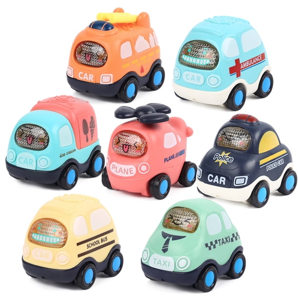 De Juguete Para Niños, Coches De Inercia Impulsados Por Fricción, Regalos Para Bebés, Juguetes Educativos Para Edades Tempranas, Coches De Dibujos Animados 7 Uds. Coches Yuarrent FN006501-00