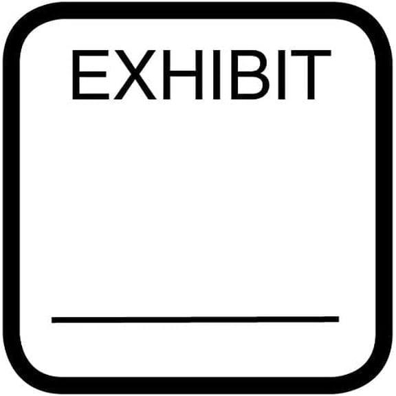 Exhibitindexes® Exhibit Stamp