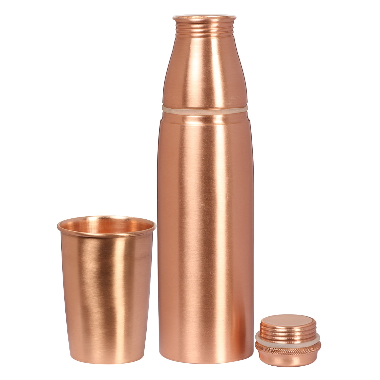 Zap Impex Pure Copper Water Bottle with Glass Joint Free (30 oz)