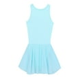 thumbnail image 4 of iiniim Kids Girls Sequined Ballet Dance Dress Sleeveless Gymnastic Leotard Figure Skating Dancewear A Blue 8, 4 of 7