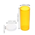 thumbnail image 2 of WRISTBIQUE 20Pack Plastic Organizer Pill Organizer Yellow Moisture Resistant, 2 of 8