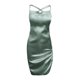 thumbnail image 4 of Vestido sexy con tirantes para mujer: diseño liso con cordones, tirantes ajustables, para uso informal diario/de noche., 4 of 5