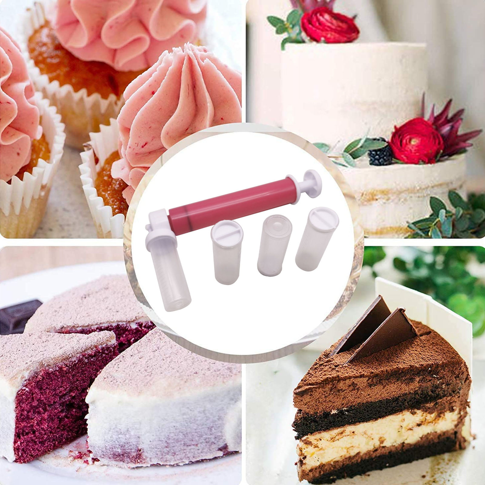 Manual Airbrushs For Cake Decorating Coloring Baking Decor Cake Pastry Tools DIY
