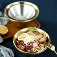 thumbnail image 4 of Cuenco de metal,Lavabo de metal de acero inoxidable,Ensaladera de metal profundo,Irrompible, 4 of 5