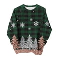 thumbnail image 2 of Purcolt Women's Christmas Sweatshirt Casual Crew Neck Loose Fit Long Sleeve Pullover Tops Ladies Fall Fashion Comfort Sweaters Outfits, 2 of 7