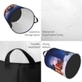thumbnail image 3 of Uemuo Lantern On Snow With Christmas Pattern Circular Laundry Hamper Basket with handles,Collapsible laundry basket,Large capacity laundry hamper,Laundry Organizer-Small, 3 of 8