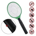 thumbnail image 1 of Raqueta de Bug Swatter para el hogar al aire libre Seguro 2 AA no incluidas verde Macarena matamoscas, 1 of 6