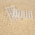 thumbnail image 3 of SoftTouch 4688395N Protectores de alfombras antiabolladuras para muebles autoadhesivos, 4 pulgadas x 4 pulgadas x 3/8 pulgadas, transparente, 3 of 5