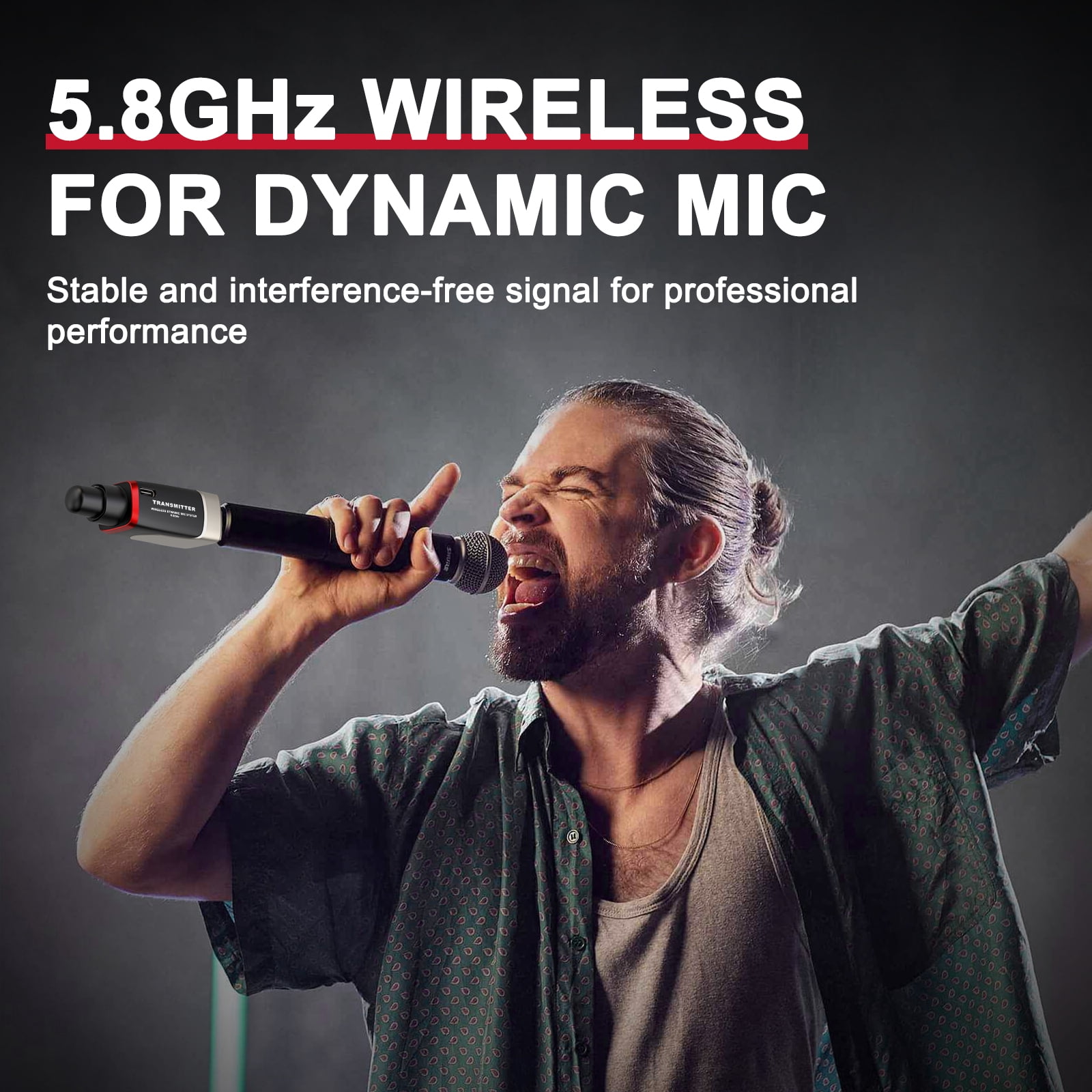 Xvive U35 Dynamic Microphone Wireless System with 5.8GHz Transmitter and Receiver