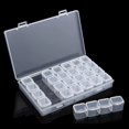 thumbnail image 2 of Caja de dibujo de diamantes de 28 rejillas, caja de almacenamiento de joyería de plástico, almacenamiento de herramientas para decoración de uñas, adecuada para almacenamiento de cuentas de arte de uñas DIY oso de fresa Electrónica, 2 of 5