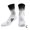 White and black, variant on Basketball Socks for Men (37 - 44): Polyester & Nylon Mid - Calf Style with Thickened Towel Bottom, Breathable and Comfortable for High - Intensity Training