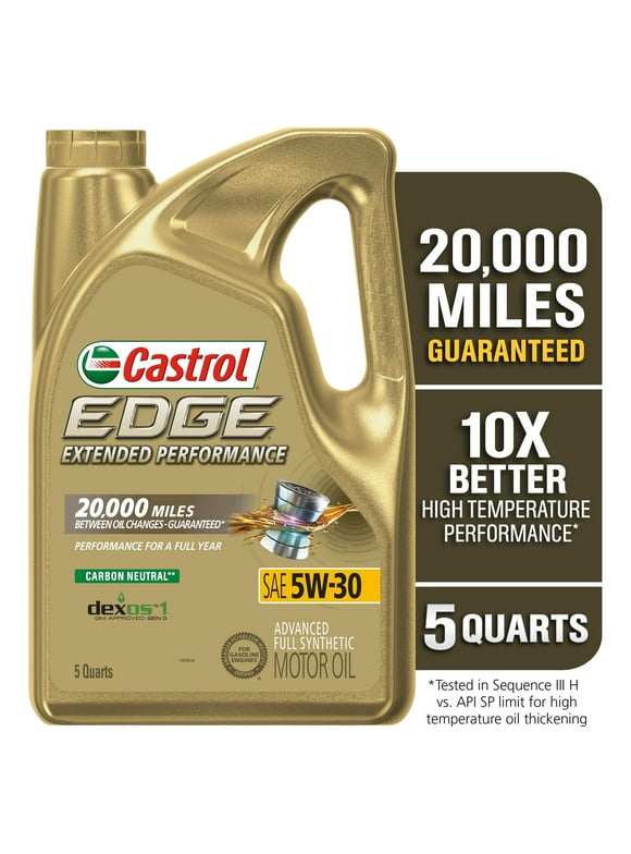 Castrol EDGE 5W-30 in Castrol Oil - Walmart.com
