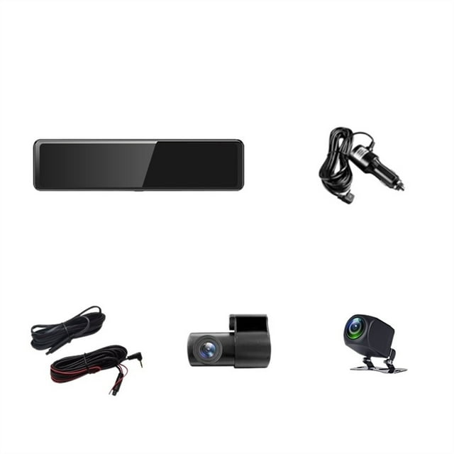 12Inch 3 Cameras Dash Cam Rear View Mirror2.5k 2560*1440P Rearview Mirror Video Recording Loop Record Phone APP GPS Car DVR ,Clear Images