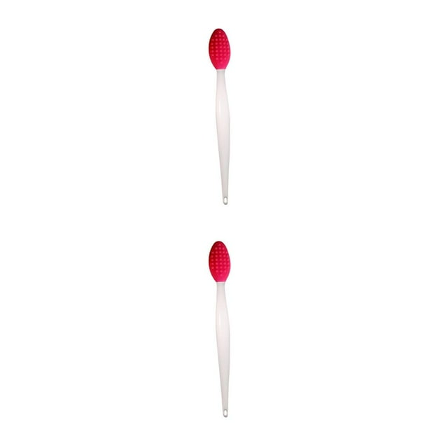 Seitruly Cepillo de labios exfoliante Cepillo de limpieza de nariz Labio de silicona de doble cara Type3 NO3