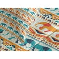 thumbnail image 4 of Ambesonne Animal Quilted Bedspread Set 3 Pcs, Exotic Geometric Art, King Size, Turquoise Orange Cream, 4 of 5