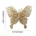 thumbnail image 3 of chaungfeng 10-Pack Sparkling Butterfly Ornaments, Glittering Decor, for Christmas Tree, Wedding Wreath, Gift Box, 5.1"x4.5", 3 of 7