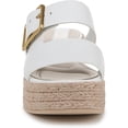 thumbnail image 3 of Franco Sarto Women's Taziana Espadrille Platform Slide Sandal Bright White 7M, 3 of 5